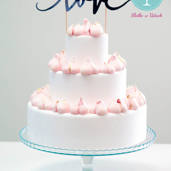 S21 - tort na ślub, wesele, ślubny, weselny, bezy, piętrowy , cake, warszawa, z dostawą