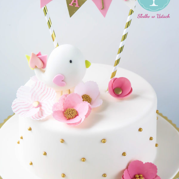 U186 - tort urodzinowy, na urodziny, dla dzieci, artystyczny, roczek, pierwsze urodziny, warszawa, z dostawą,