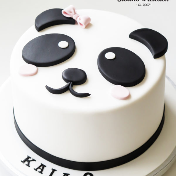 U431 - tort urodzinowy, na urodziny, dla dzieci, artystyczny, miś panda, warszawa